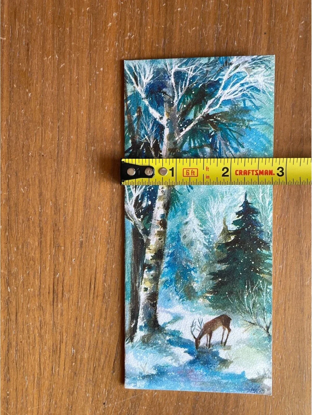 Deer In Forest Winter Time Card Xmas Christmas Card Hallmark Card